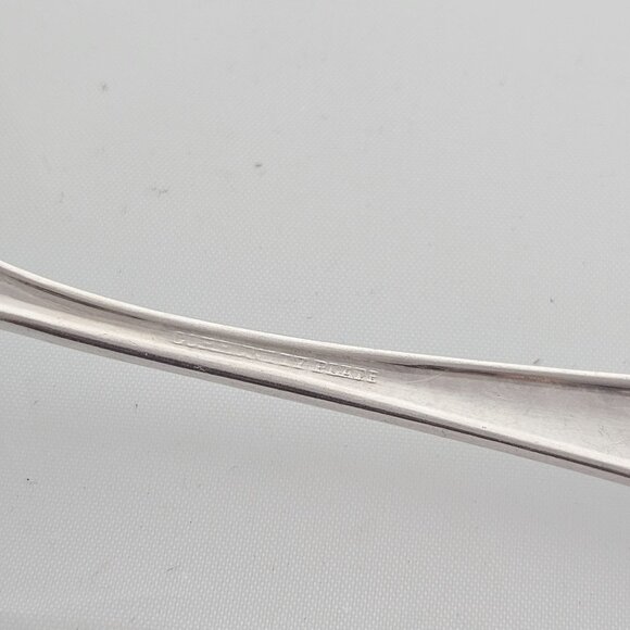 Oneida Silverplate Adam Round Sugar Spoon 6" art deco 1917 serving spoon - Picture 6 of 7